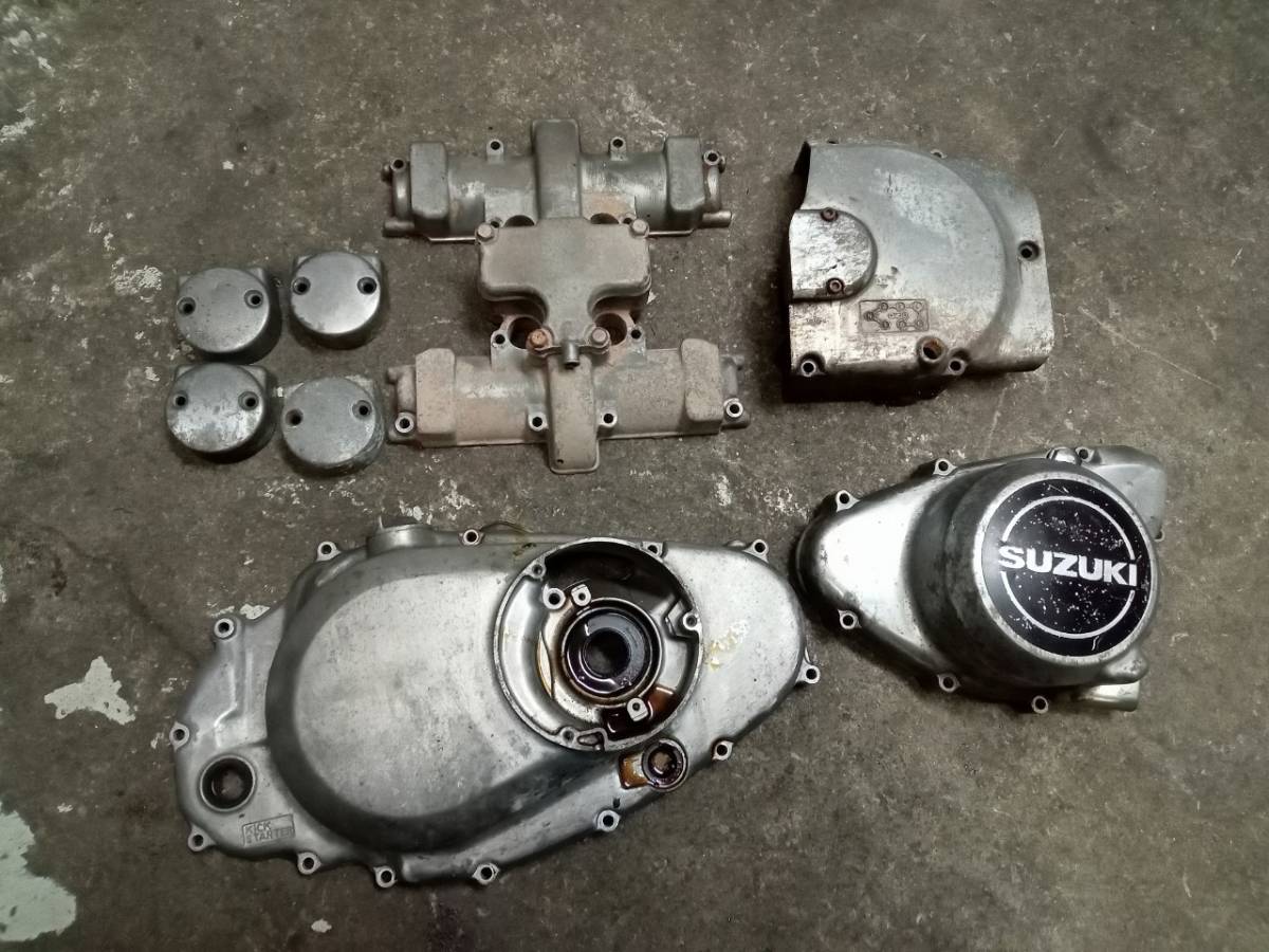GS400 メッキ エンジンカバー セット 中古 純正品 GS425 GS400L