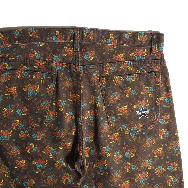 B9800P △Supreme シュプリーム△ 新品同様 22SS Regular Jean/Flowers
