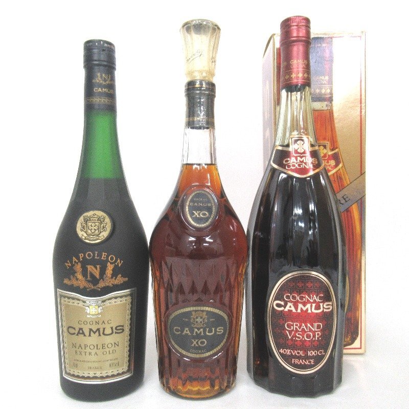 カミュ ナポレオン XO グランドVSOP オーシャン 4本セット 古酒 定番，品質保証 カミュ ナポレオン エクストラオールド/XO ロング