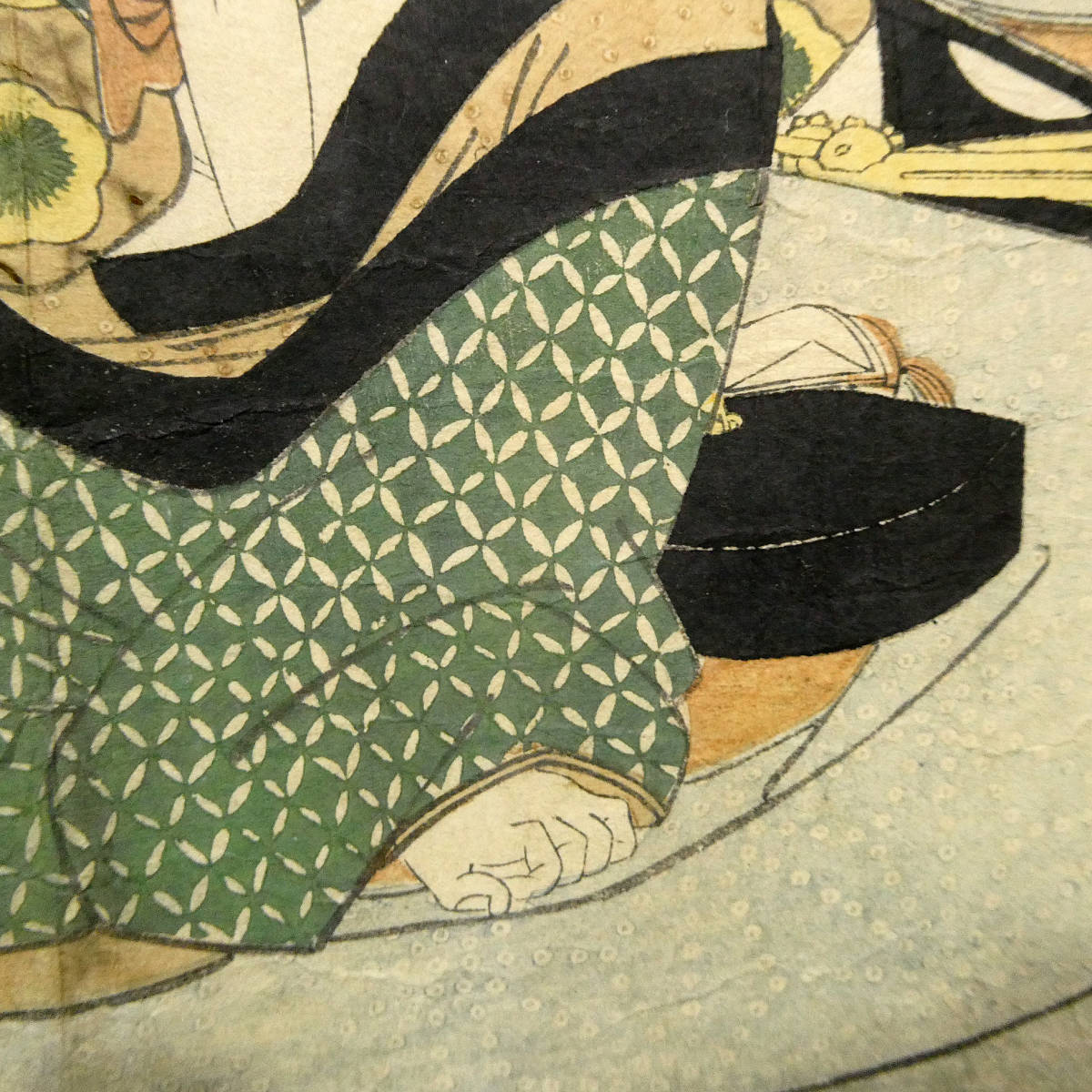 猛女猛攻◇江戸時代 木版色摺春画◇歌川国貞か 渓斎英泉か◇「サアお