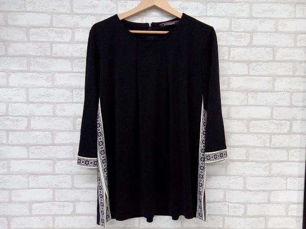 950◎ 日本製 Leilian レリアン トップス シャツ 長袖 ノーカラー V