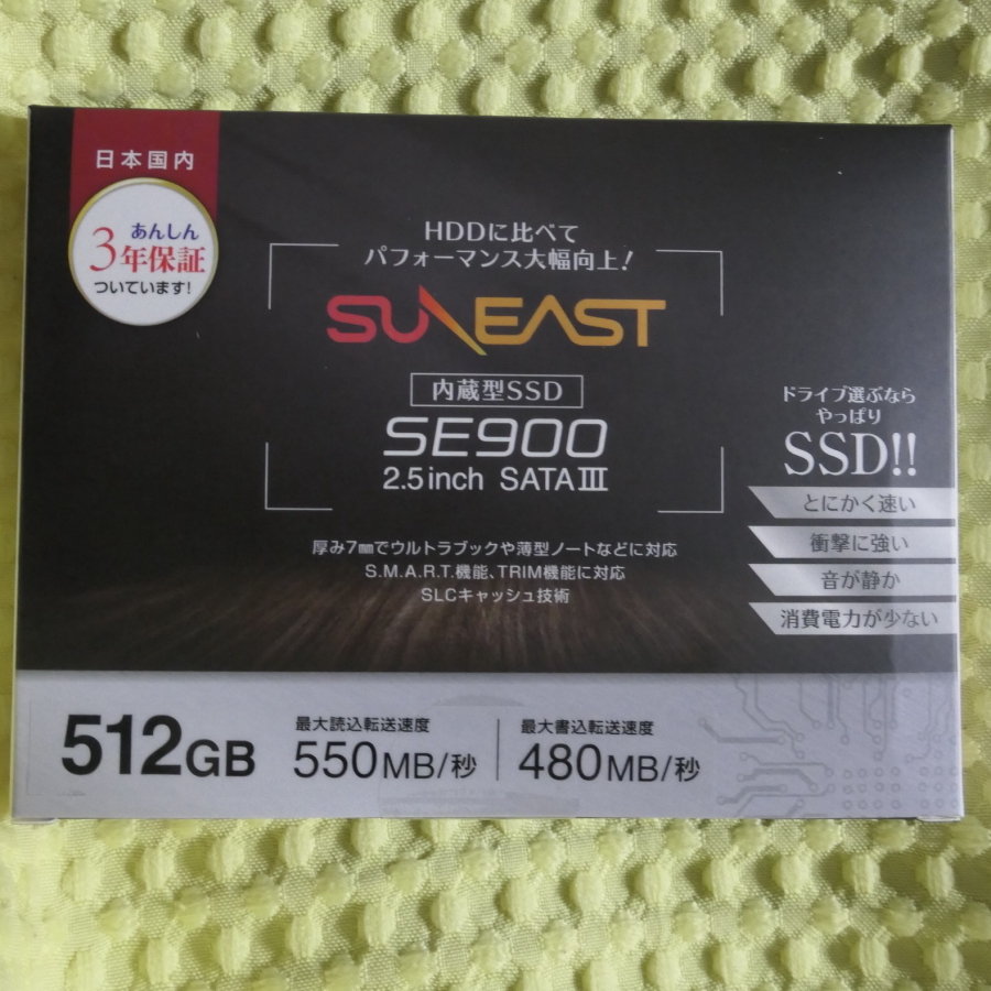 新品未使用 SUNEAST SSD 2.5inch SATA3 512GB SE900 PCパーツ 【公式通販】