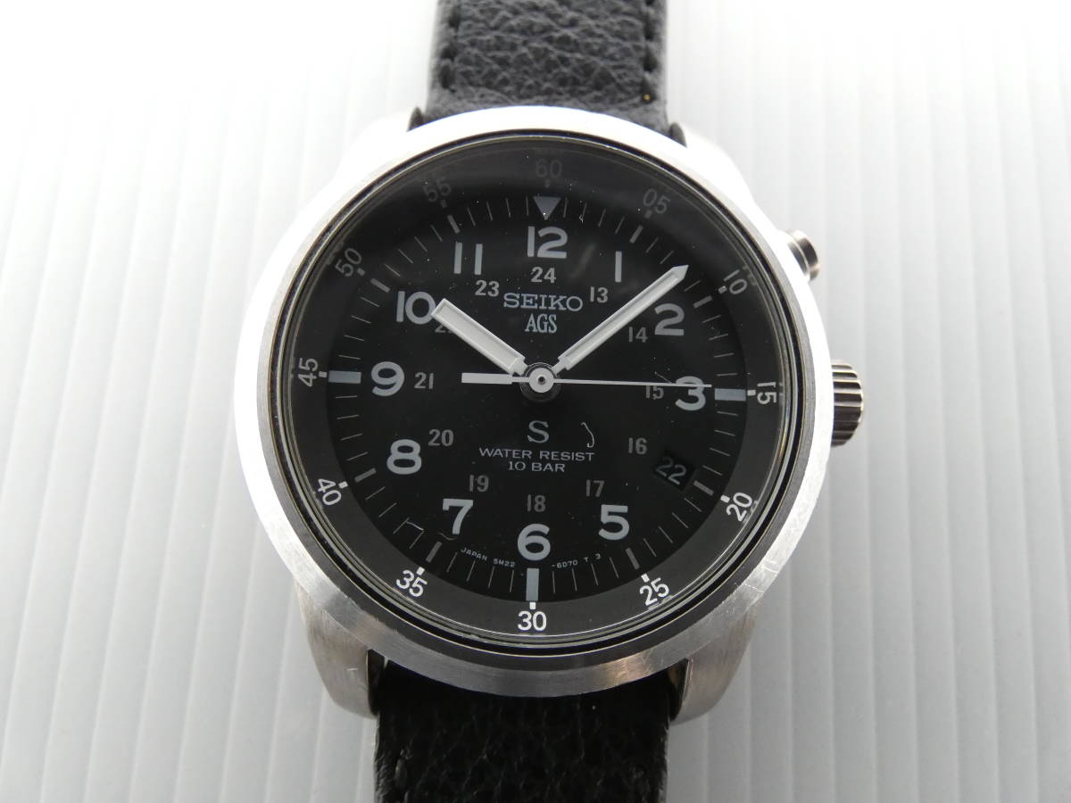 SEIKO SUS セイコー サス 5M22-6C20 AGS キネティック メンズ ウォッチ 