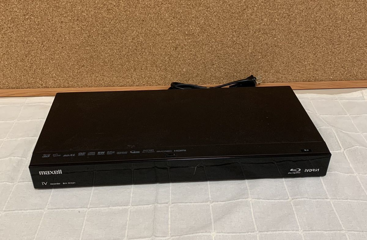 BIV-R1021 maxell BDレコーダー HDD:1TB 14年製 ブルーレイレコーダー