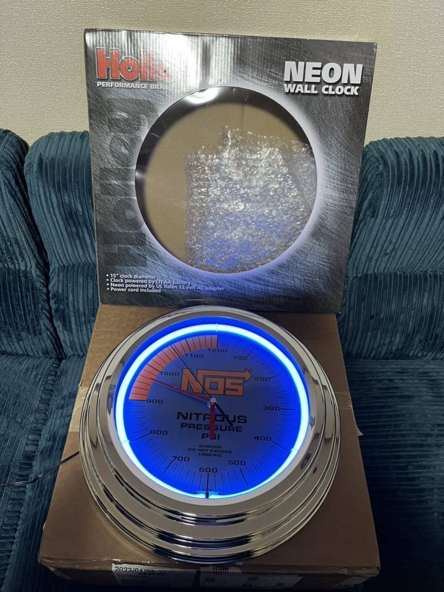 NOS ネオンクロック 時計　ワイルドスピード　ワイスピ　ジャンク品