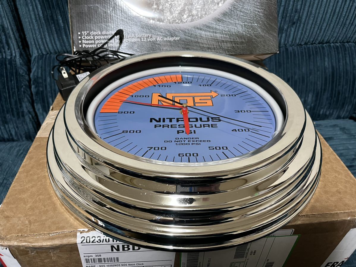 NOS ネオンクロック 時計 ワイルドスピード ワイスピ ジャンク品 