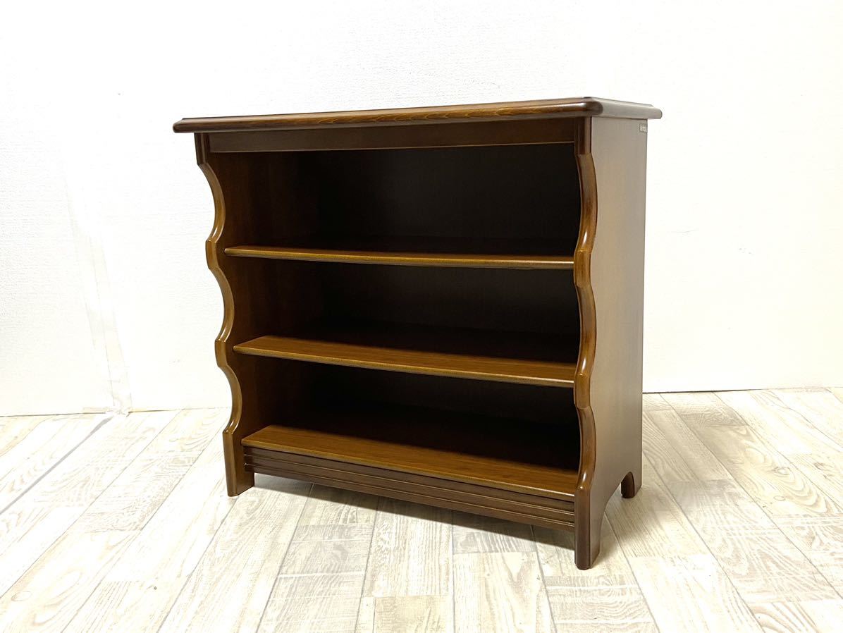 ビンテージ　karimoku カリモク　スリッパラック　ブックシェルフ　棚　飾り棚　インテリア　家具