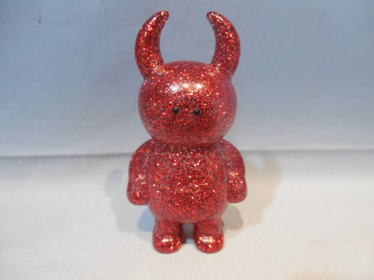 ソフビ　UAMOU・ウアモウ・クリア・赤ラメ入り