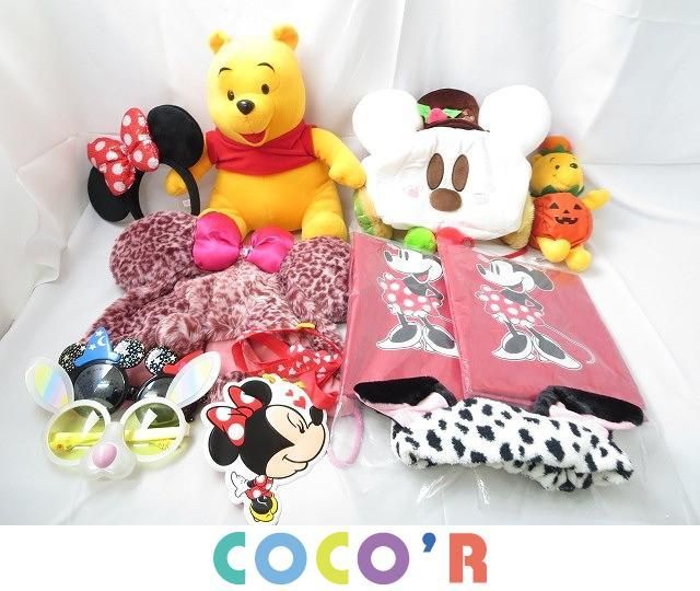 【同梱可】中古品 ディズニー プーさん ミニー 101匹わんちゃん 他 ファンキャップ カチューシャ ぬいぐるみ サング
