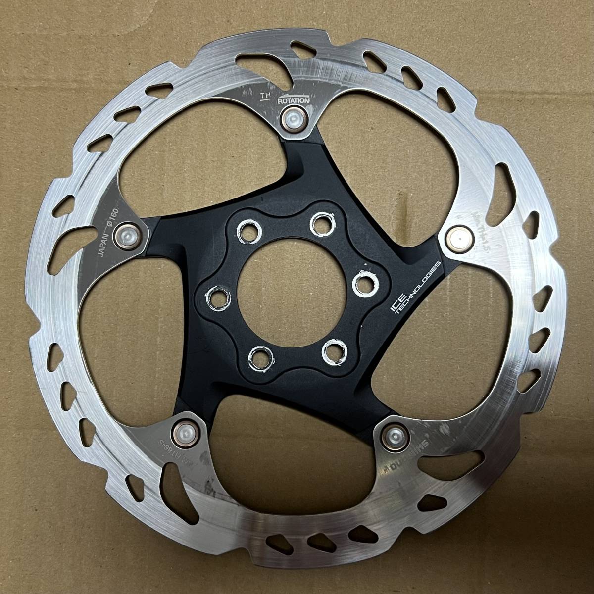 品 シマノ 6ボルトディスクブレーキローター SM-RT86-S 160mm 1枚 