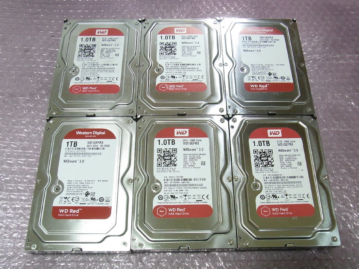 B33244 O-01097 3.5インチ HDD 1TB 6個セット 判定正常 【公式通販】