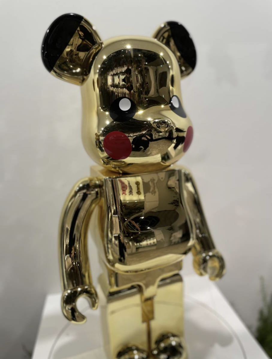 BE@RBRICK PIKACHU GOLD CHROME Ver. 1000% メディコムトイ ベア