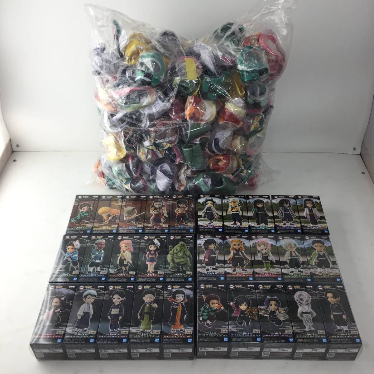 鬼滅の刃 WCF ワールドコレクタブルフィギュア ワーコレセット＋マスク大量 まとめ売り 【中古品】