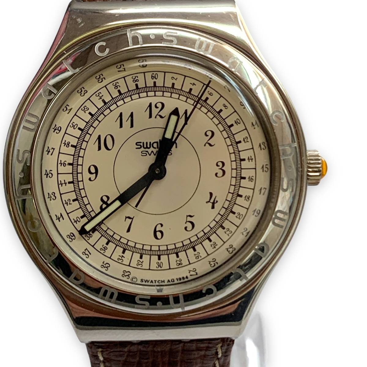 □中古・美品 【swatch】スウォッチ IRONY/アイロニー NESPOS (YGS102 