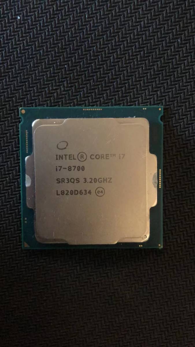Intel Core I7-8700 【動作未確認ジャンク】 LGAソケット CPU インテル