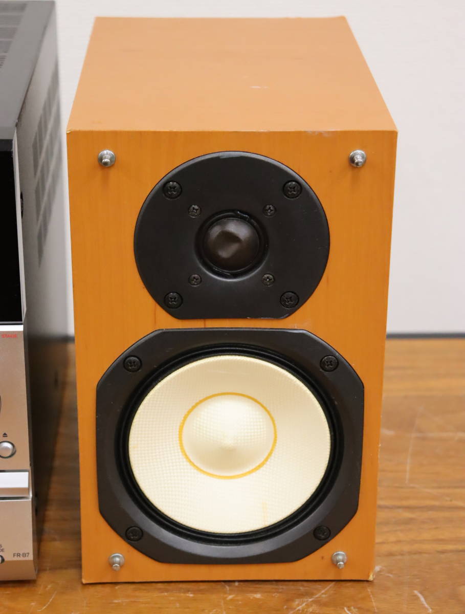 音出しOK ONKYO/オンキョー ミニコンポ X-B7 CDMDチューナーアンプ/FR 