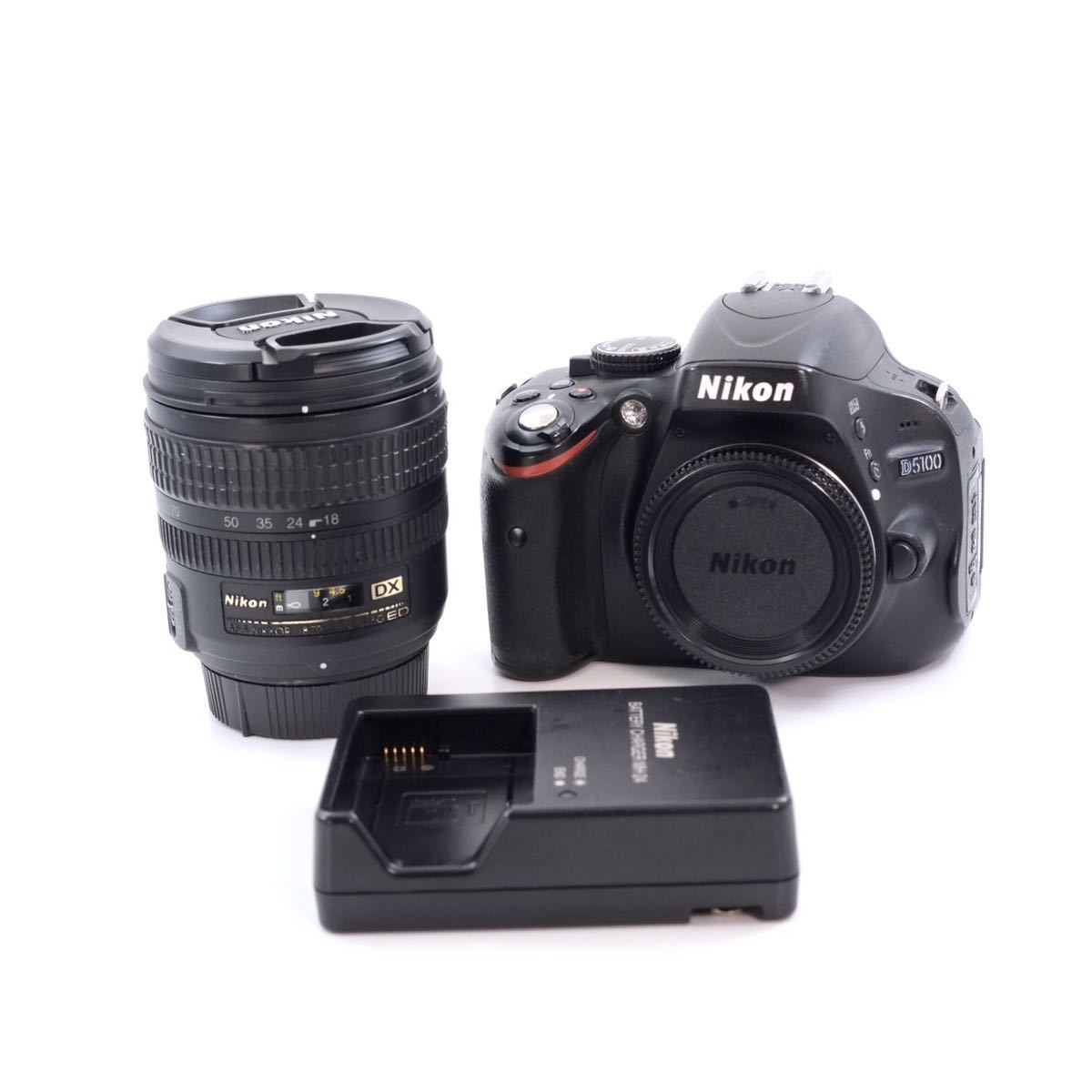 Nikon ニコン D5100、NIKKOR 18-70mm 一眼レフカメラ、レンズセット E