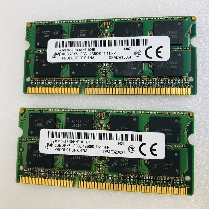 CENTURY 8GB×2枚 計16GB DDR3 PC3L-12800S ノートPC用 増設メモリ DDR3