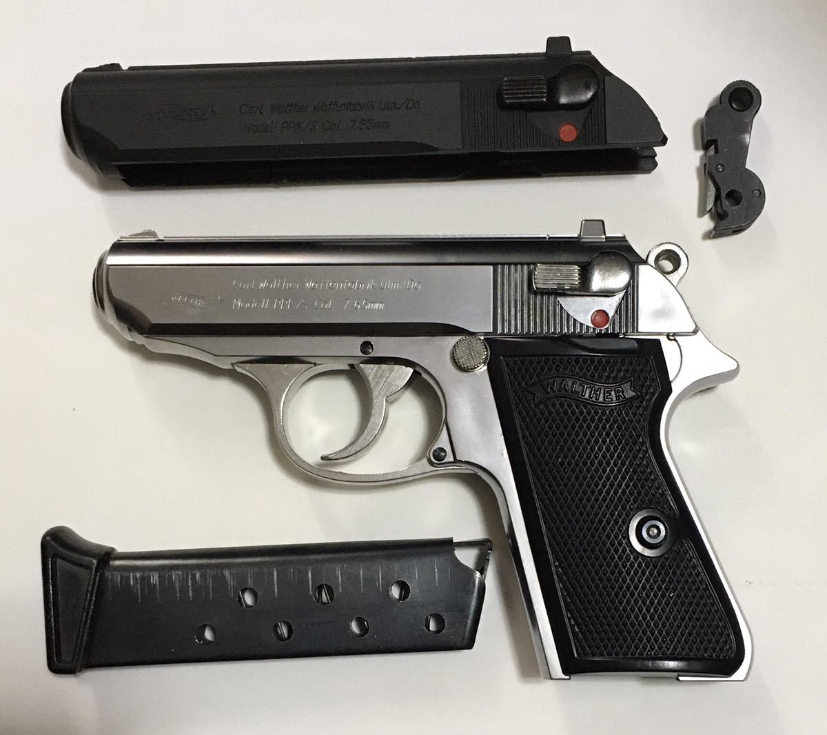 マルシン ワルサー PPK⁄S 完成品 モデルガン ワルサーPPK⁄S シルバー