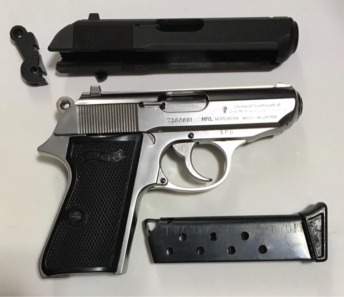 マルシン ワルサー PPK⁄S 完成品 モデルガン ワルサーPPK⁄S シルバー