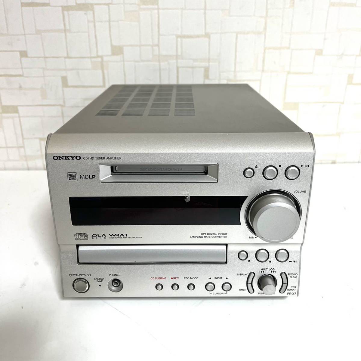 ONKYO オンキョー CD/MDコンポ FR-SX7 センターユニット スピーカー