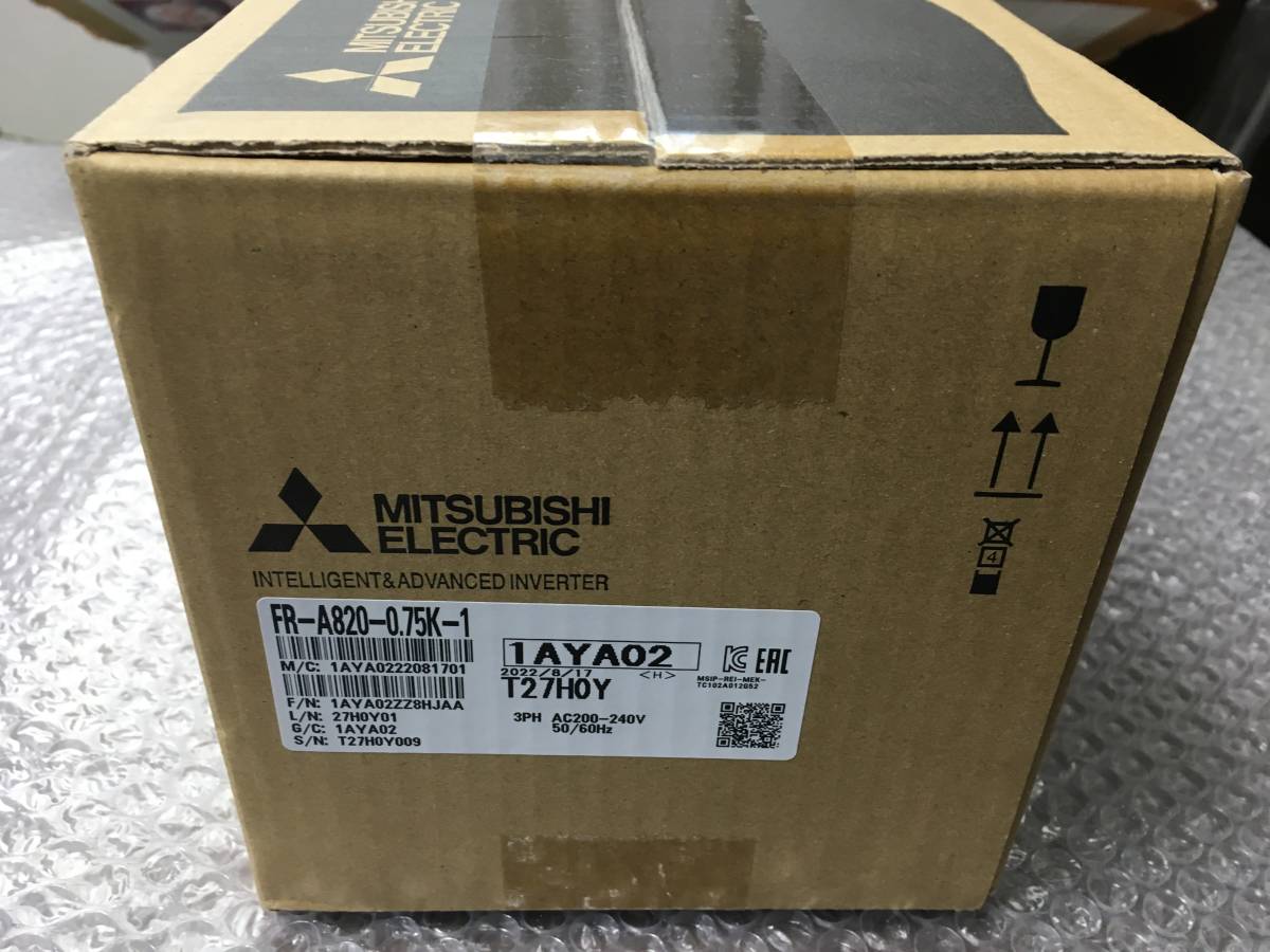 FR-A820-0.75K-1 インバータ 2023年製 三菱電機 未開封 □K0036958 三菱