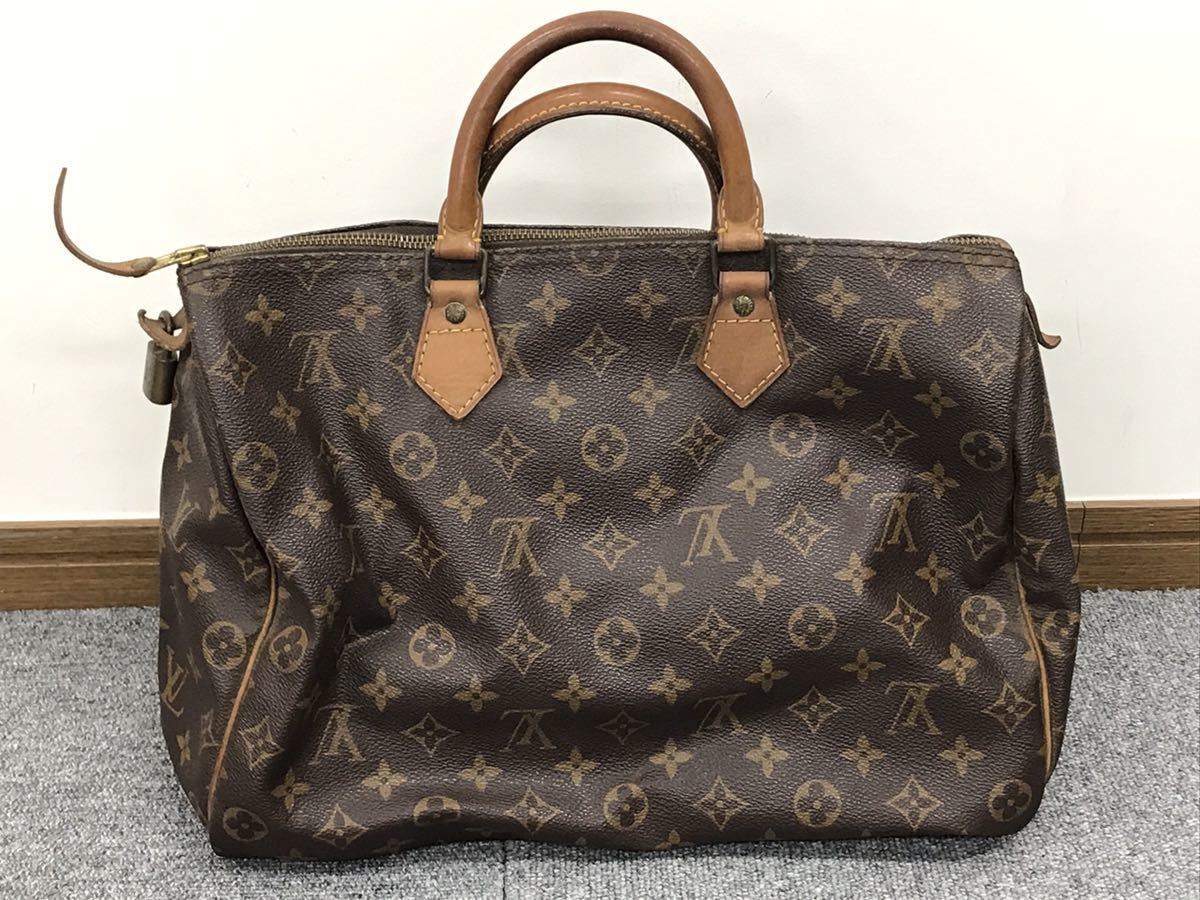 ♪【売り切り】LOUIS VUITTON ルイヴィトン ハンドバッグ モノグラム スピーディ35 ※カデナ付き、鍵無し