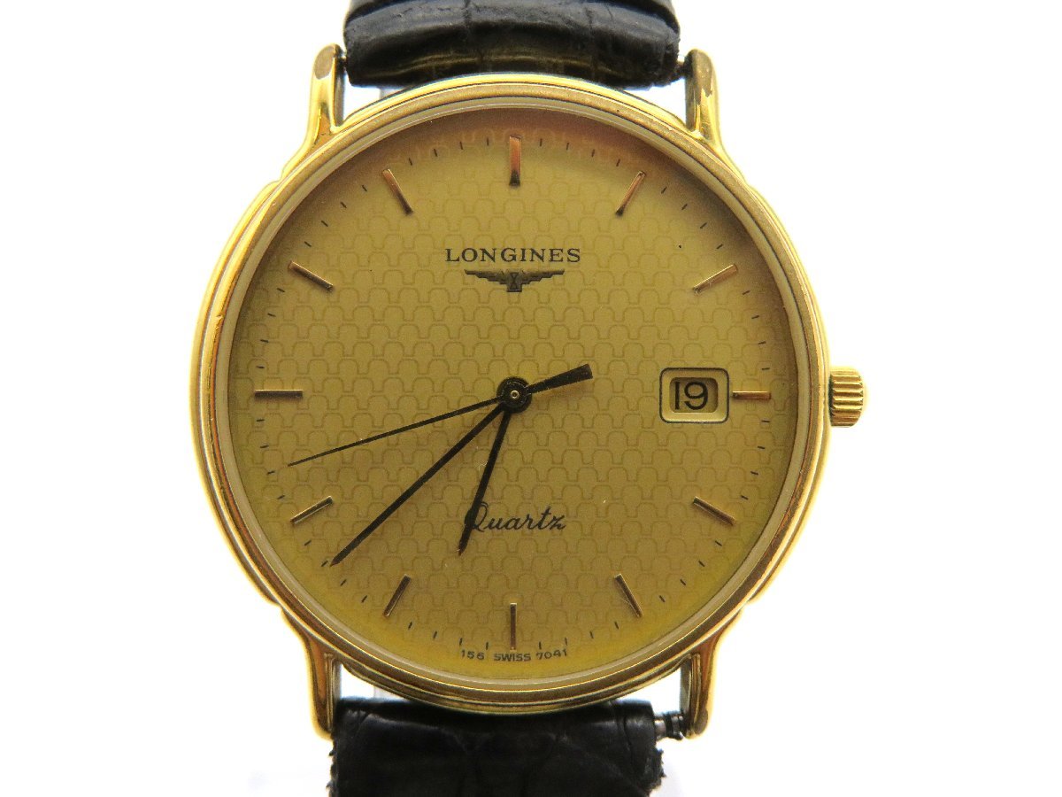 ロンジン 1円 クオーツ LONGINES 腕時計 Yahoo!オークション - 1円