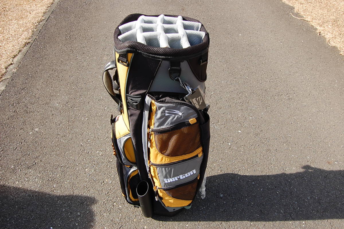 Burton | Snowboards Bags バートンスタンドゴルフバッグ イエロー&frasl;ブラック新品未使用 キャディバッグ Callaway 黒&frasl;黄色プラスおまけ程度のクラブセット イエロー&frasl;ブラック 新品未使用 スタンドゴルフバッグ バートン Travel Durable Luggage