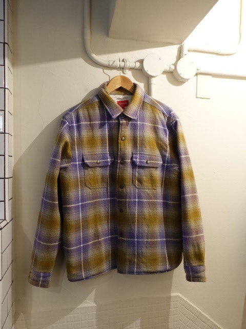 Supreme ボア　ネルシャツ　新品同様　22AW　サイズS　Shearling lined flannel shirt