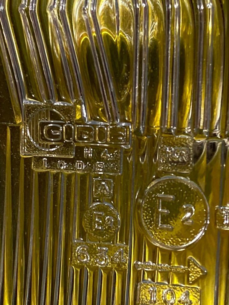 シビエ ヘッドライト H4 凹レンズ 145 ヘッドランプ 当時物 イエロー  