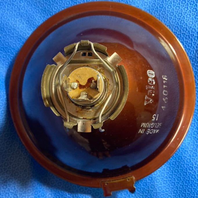 シビエ ヘッドライト H4 凹レンズ 145 ヘッドランプ 当時物 イエロー  