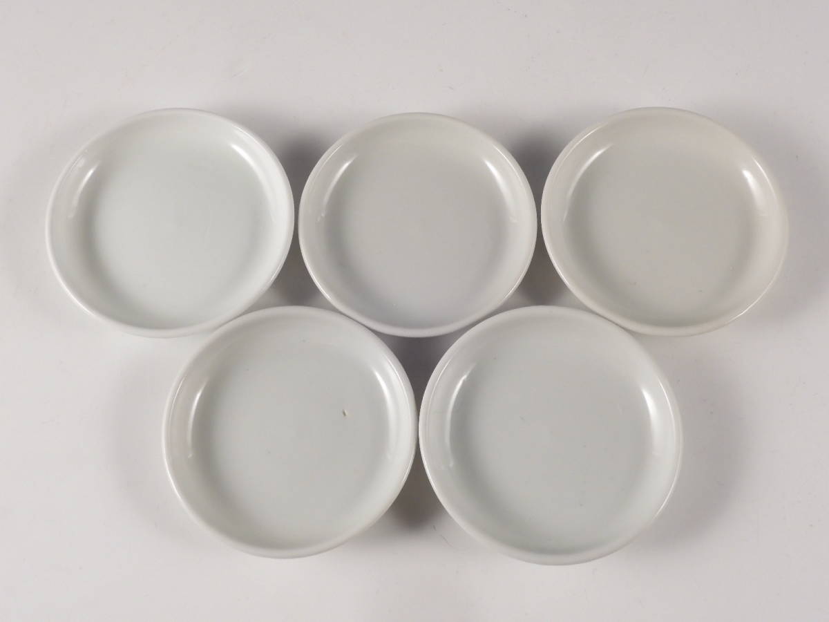 大人気，高品質 ☆栄☆時代 李朝 白磁 皿 5客 12cm 古陶磁
