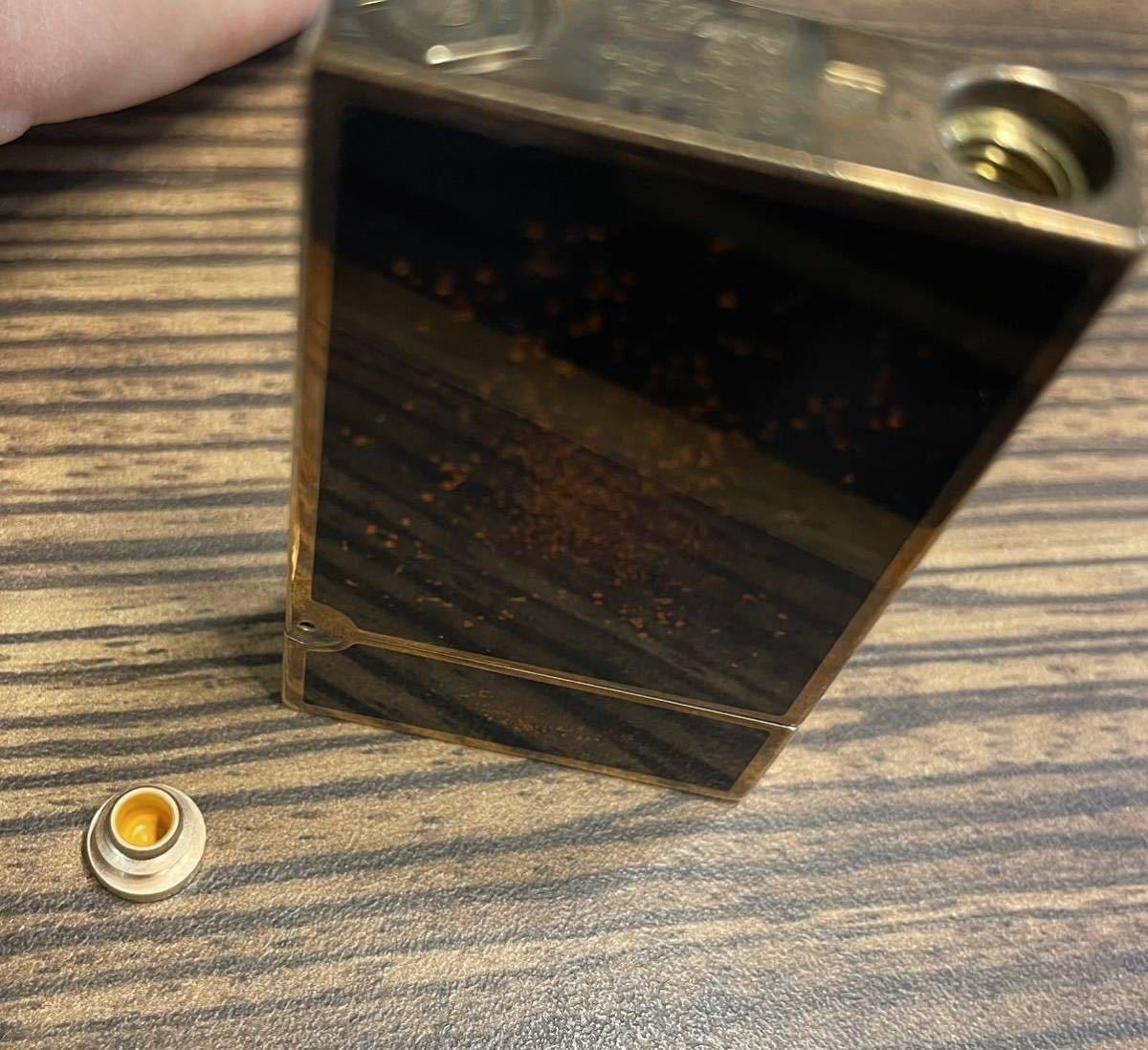 1円スタート】S.T.Dupont エステーデュポン LINE2 ライン2 黒漆 金箔 