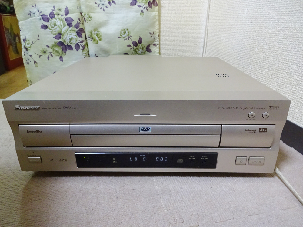 ベルト交換済★Pioneer／パイオニア　DVD/LDプレーヤー　DVL-919 (713)　 動作品