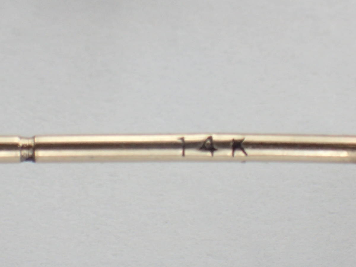 クロムハーツ タイニーCHクロスフープピアス(片側用）☆正規品☆4.6g