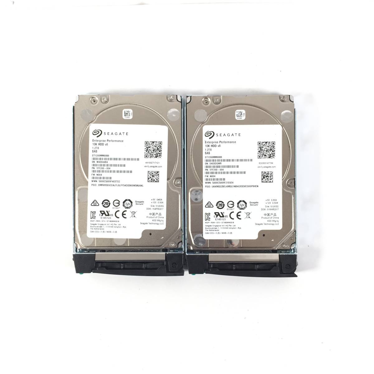 S5020963 SEAGATE 1.2TB SAS 10K 2.5インチ HDD 2点【中古動作品】