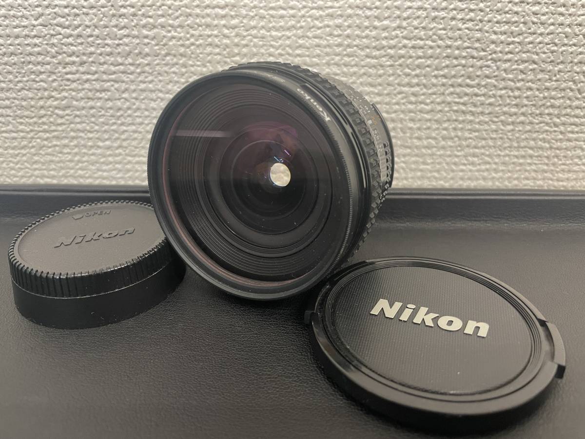 [S2-4]【動作確認済み】Nikon ニコン Ai AF Nikkor 20mm f/2.8D 1:2.8D カメラ レンズ レンズプロテクター付 Kenko SKYLIGHT 1B 62mm 