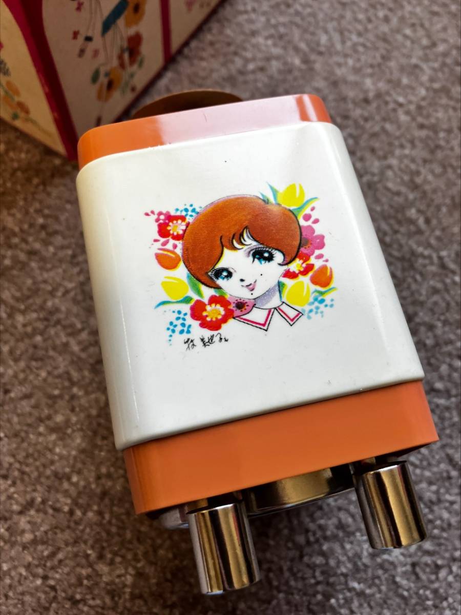 昭和レトロ ポップ 牧美也子 鉛筆削り 少女 三菱シャープナー デッド