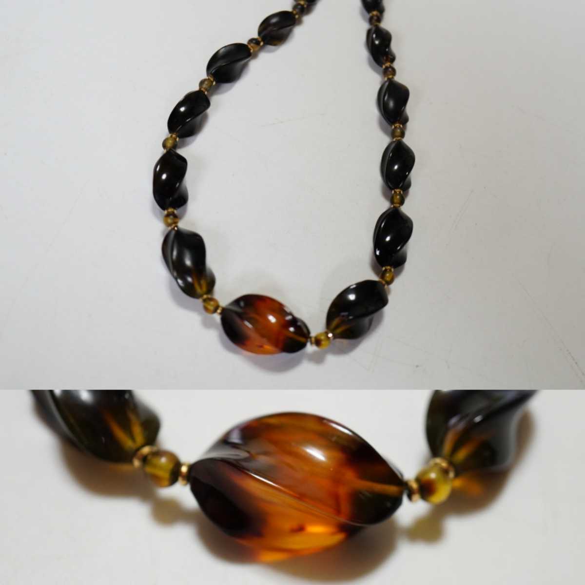 277 本鼈甲 べっ甲 ネックレス ヴィンテージ アクセサリー ビンテージ アンティーク ペンダント 装飾品