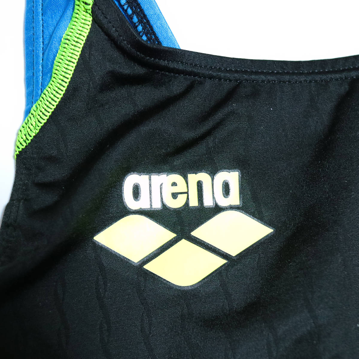 arena 競泳水着 FAR2503WNC ブラック×ブルー Oサイズ [管理番号2721