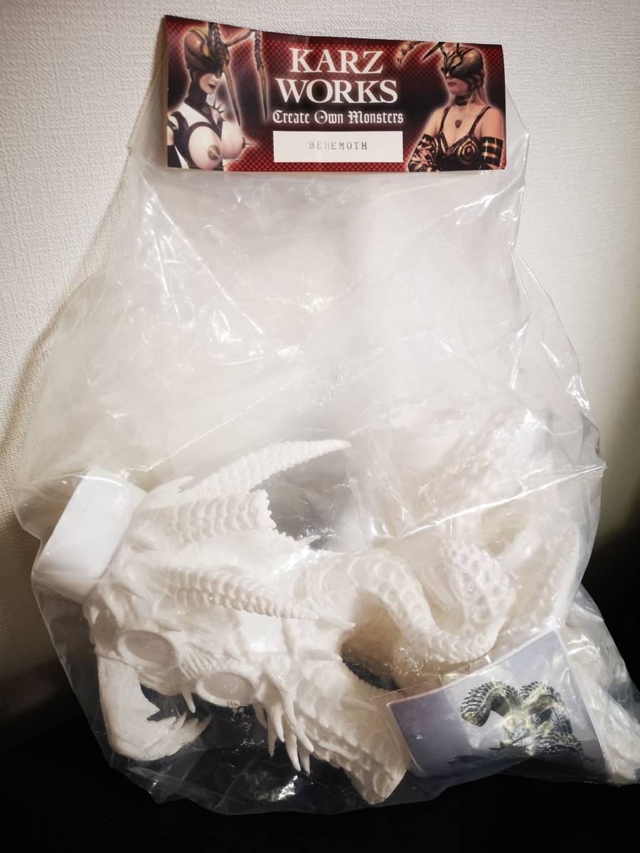 カーズワークス BEHEMOTH キット ソフビ 未開封 KARZ WORKS 地獄の巨獣 ビヒモス 白成型 MARMIT マーミット J.S.