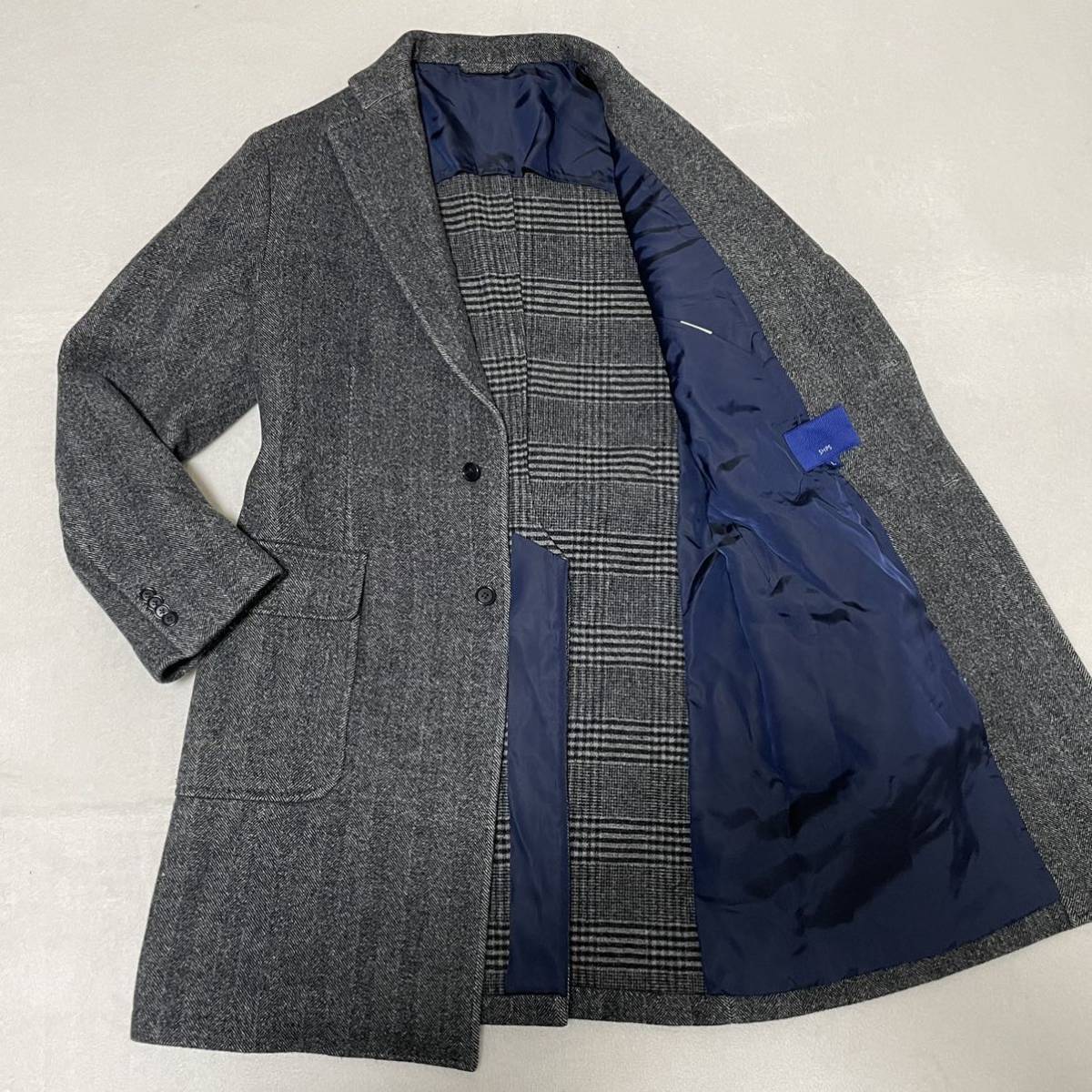 チェスターコート SHIPS: ウール⁄カシミヤ ロング SHIPS シップス 美品 