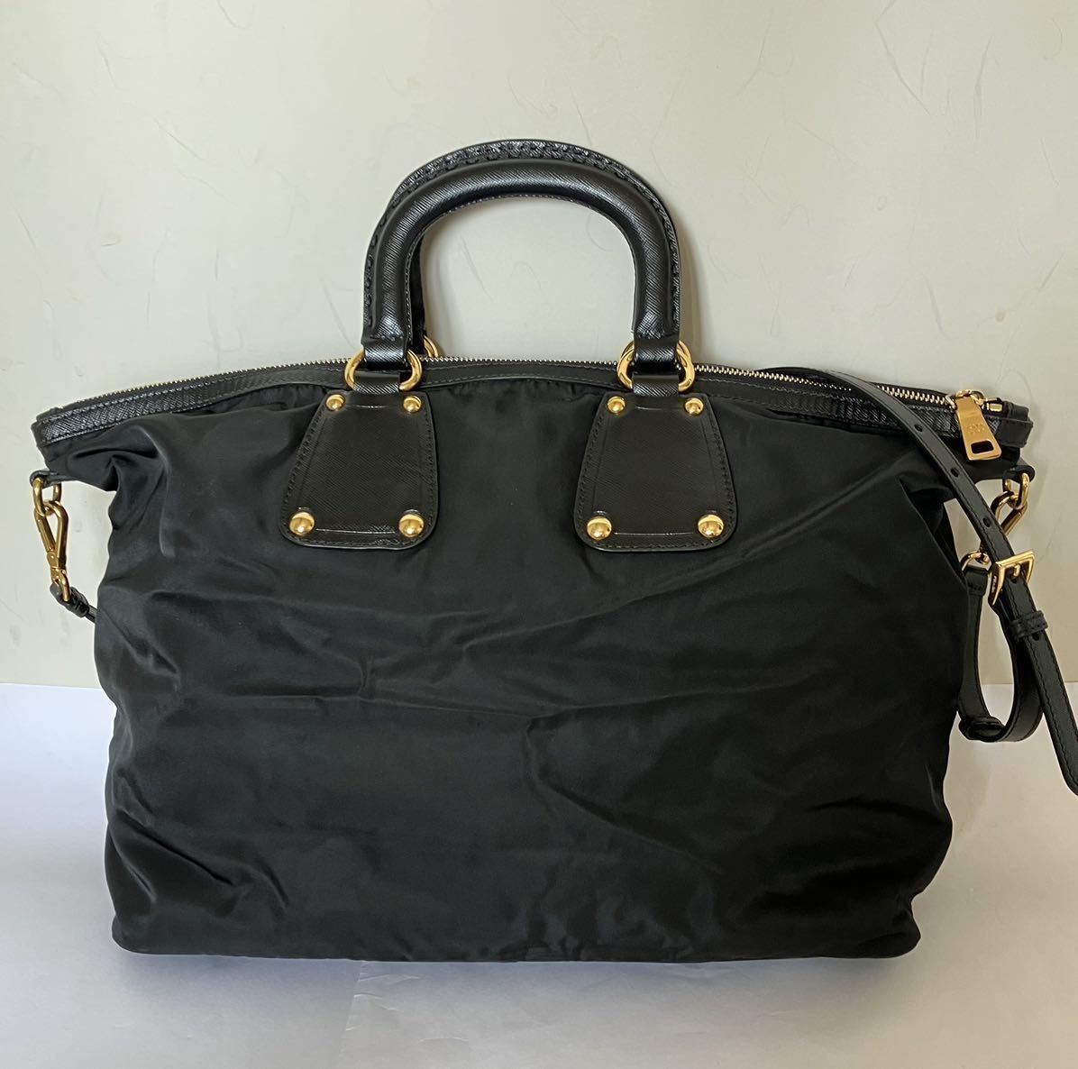 トートバッグ プラダ ナイロン PRADA 2way 2WAY ブラック ショルダー
