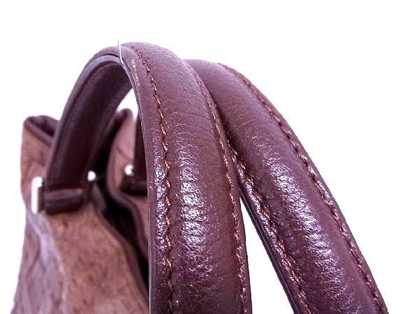 1円 □極上□本物□美品□ クロコダイル カイマン 2WAY ハンドバッグ