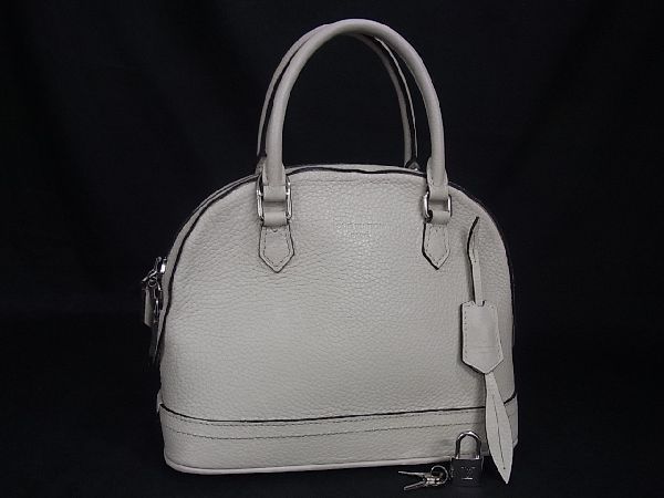 1円 ■美品■ LOUIS VUITTON ルイヴィトン M48878 パルナセア アルマPPM ハンドバッグ ミニボストン ブロンカッセ ホワイト系 AC8657オN