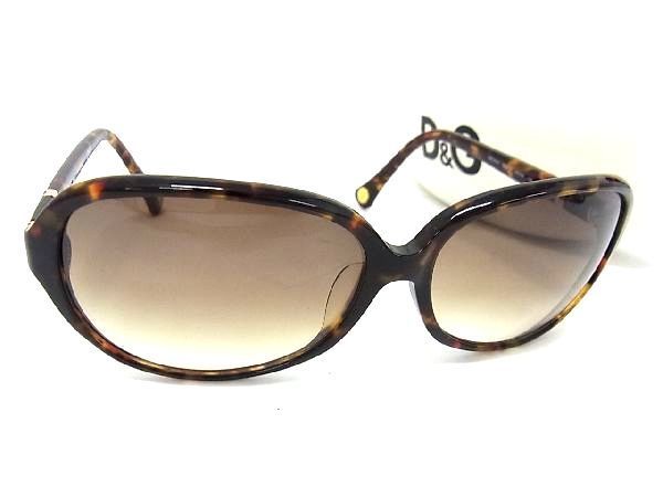 1円 ■美品■ DOLCE&GABBANA ドルチェ&ガッバーナ D&G3067 538/13 60□14 135 サングラス メガネ 眼鏡 アイウェア ブラウン系 AG7679Wオ