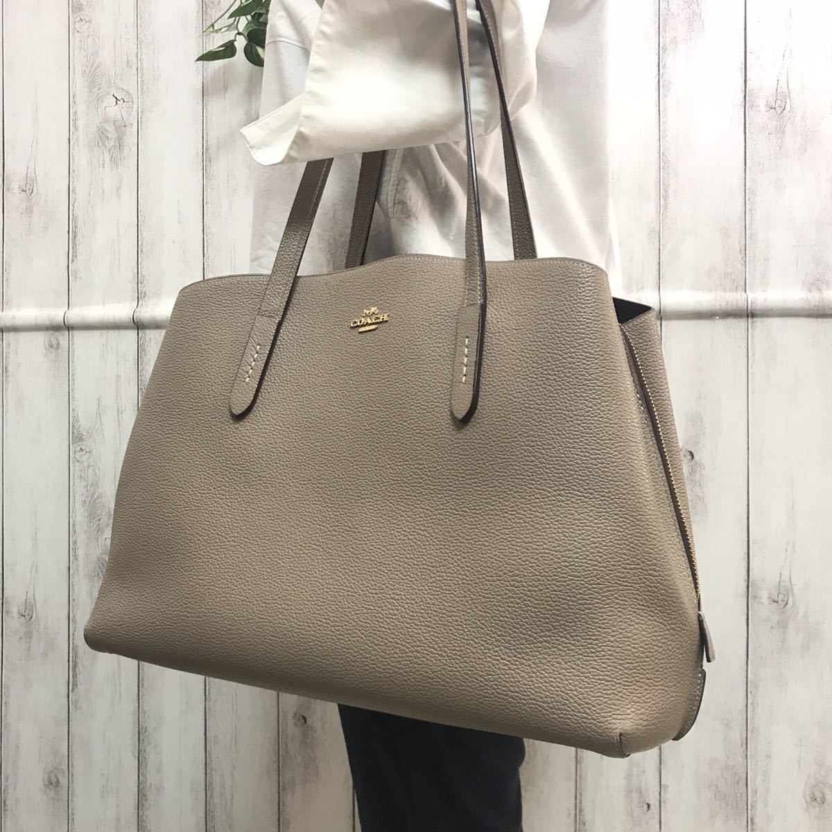 チャーリー キャリーオール コーチ 2way レザー COACH トートバッグ 