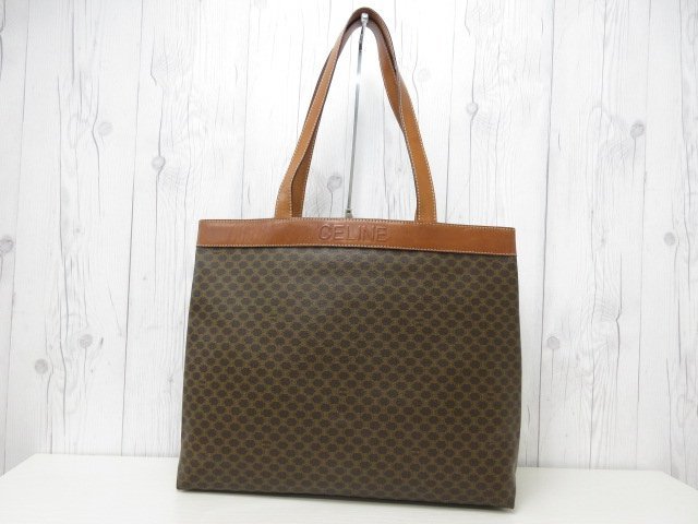極美品 CELINE セリーヌ マカダム柄 トートバッグ ショルダーバッグ
