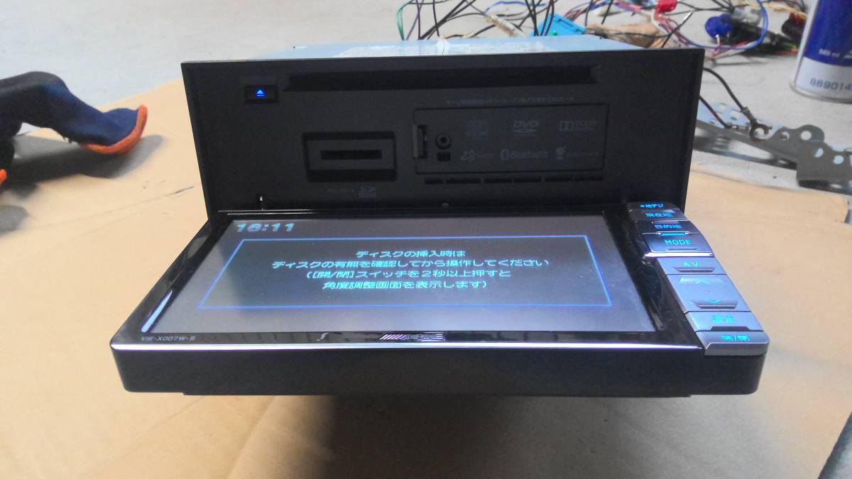 ALPINE アルパイン VIE-X007WⅡ-S メモリーナビ 中古品  